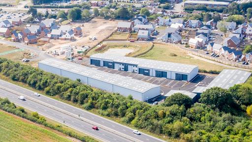 Aerial view of Connect 27 Business Park