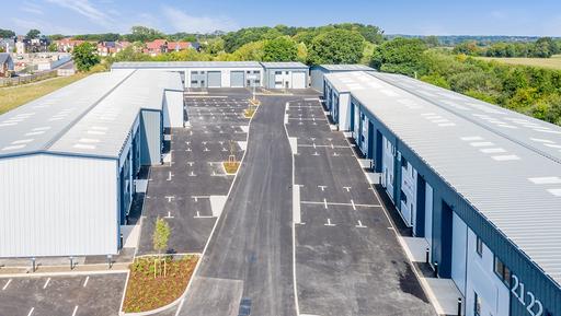 Aerial view of Connect 27 Business Park